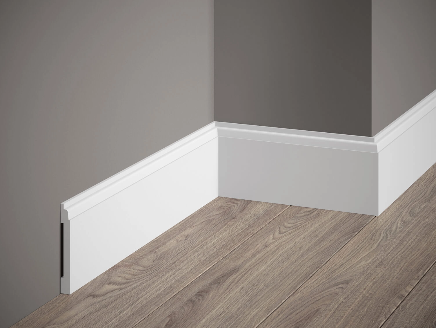 Riflaj decorativ polimer dur WP001 247x13x2700 mm