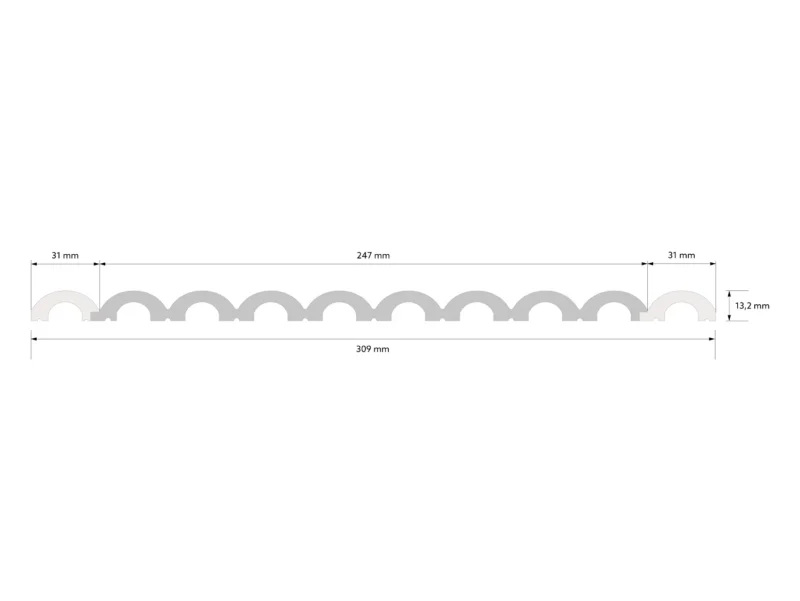 Riflaj decorativ polimer dur WP001 247x13x2700 mm 5