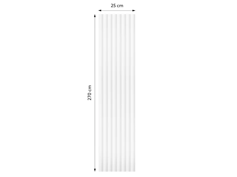 Riflaj decorativ polimer dur WP001 247x13x2700 mm 4