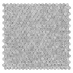 Mozaic metalic Allumi Silver Hexagon 14 12