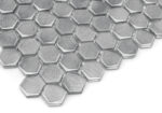 Mozaic metalic Allumi Silver Hexagon 14 10