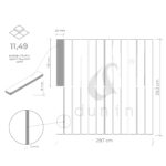 Mozaic ceramic Kitkat Carrara matt 12