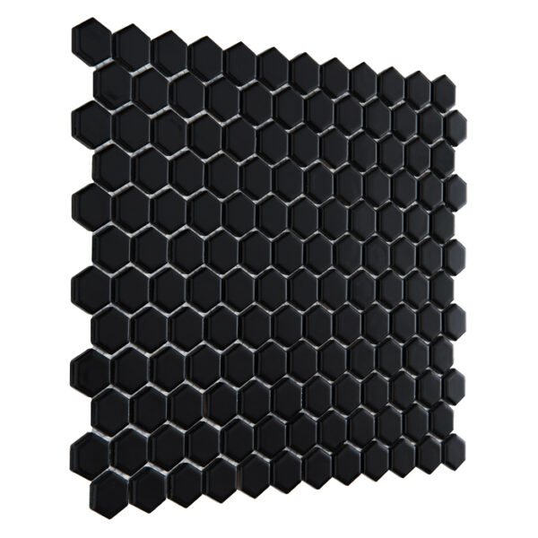 Mozaic ceramica Mini Hexagon Black 3