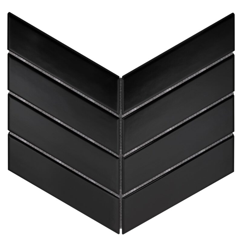 Mozaic ceramic Royal Chevron Black matt 5